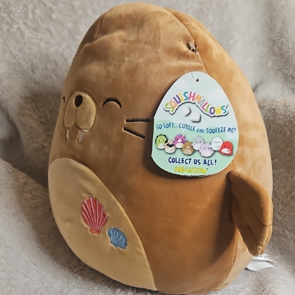 Bruce (Seashell) the Walrus 12" Squishmallow 💥HTF💥 - Picture 2 of 5